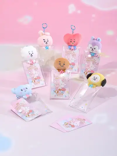 BT21 Beyond the Journey Clear Character Pouch Keyring