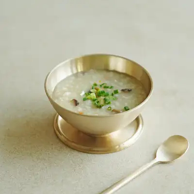 Bangjjayugi Brass Bowl Single-Serving Ice Cream Bowl + Tea Spoon Set