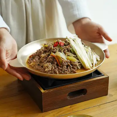 Brass Direct-Heat Bulgogi Plate