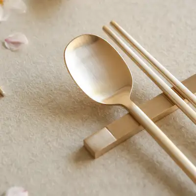 Bangjja Yugi Premium Single Spoon and Chopstick Set for One