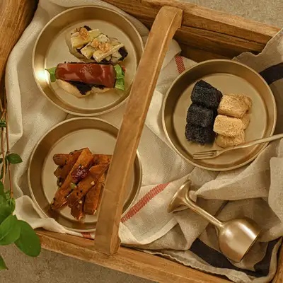 Bangja Yugi Traditional Brass Tableware - Modern Design