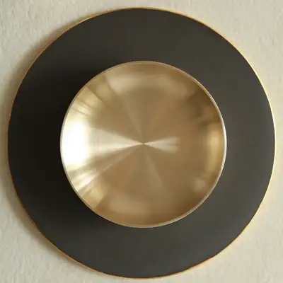 Bangjja Yugi Round Brass Dish Large