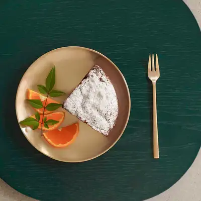 Bandja Yugi Cake Plate 1P + Tea Fork 1P Set