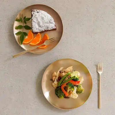Bangja Yugi Cake Plate 2P + Tea Fork 2P Set