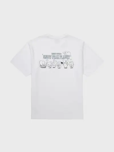 BT21 Snow Peak Graphic Short Sleeve T-Shirt (WHITE)