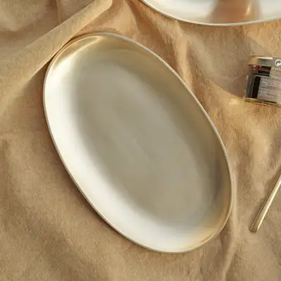 Bangjjayugi Oval Plate Large