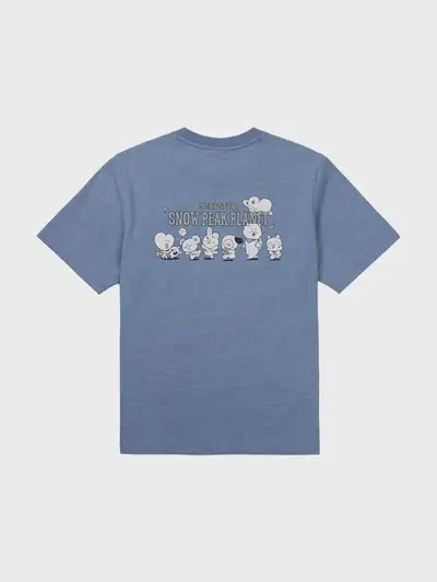 BT21 Snow Peak Graphic Short Sleeve T-Shirt (BLUE)