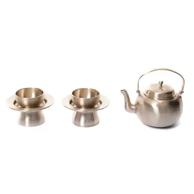 Nott Dam Bangjja Yugi Ritual Vessel Set - Yugi Kettle + Cups and Cup Stands 6-Piece