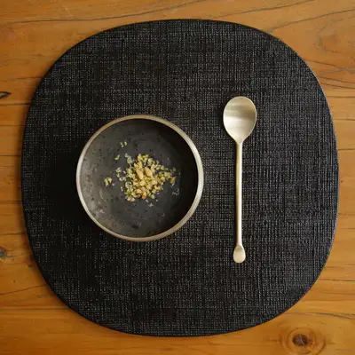 Domestic-Made Lacquer Square Tray Black