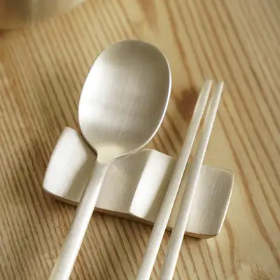 Bangja Yogi Bronze Wave Spoon Rest 1P