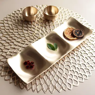 Nottdam Bangjja Yugi Brass Couple Soju Table Set