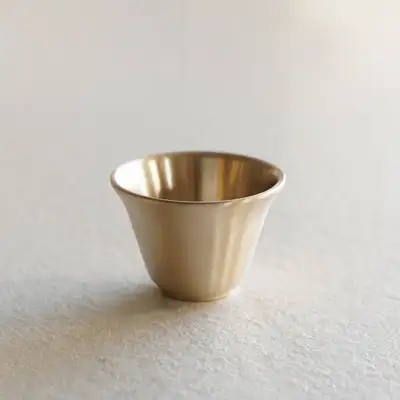 Bangjja Yugi Brass Flower Petal Soju Cup 1P