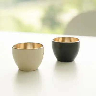 Bangjja Yugi Edition Soju Cup 2-Piece Set (Ivory/Black)