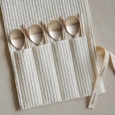 Quilted Utensil Case Set for 4