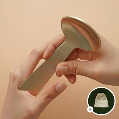 Bangjja Yugi Mini Spoon Gua Sha Massage Tool + Pouch Gift