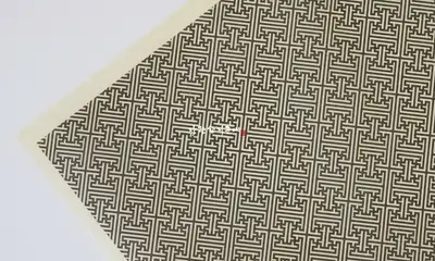 Checkered Paper Ivory
