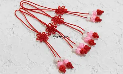 Chrysanthemum Knot Cord Set of 4