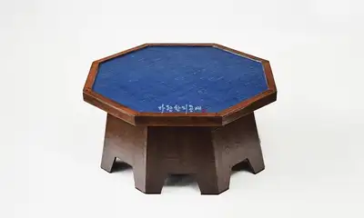 Vintage Octagonal Table (Blue)