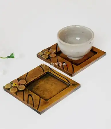 Plum Blossom Coaster Gift Set (2P)