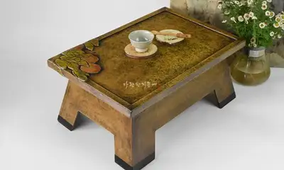 Persimmon Wood Square Table