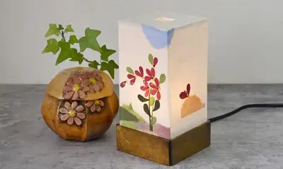 Wild Chrysanthemum Hanji Lamp (Mini)
