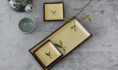 Green Tea Plate Gift Set