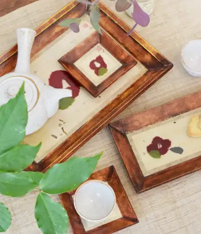 Floral Pattern Tray Gift Set