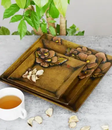 Rose of Sharon Plate Set