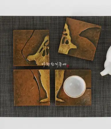 Bangudae Petroglyph Korean Hanji Coaster