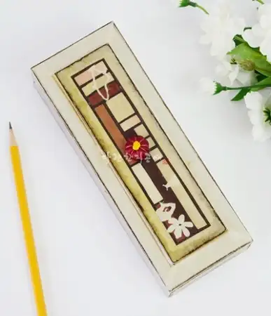 Hanji Patchwork Rock Carving Design Brush Holder