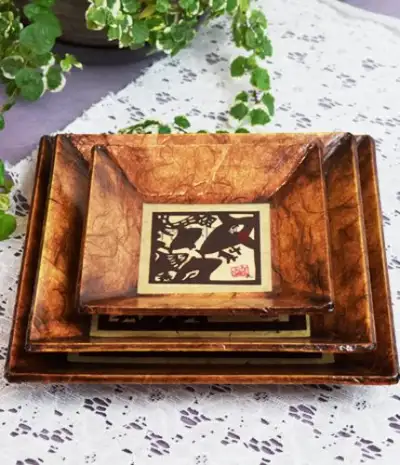 Ulsan Rock Carving Plate Set