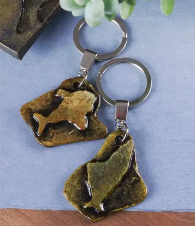 Petroglyph Rock Keyring