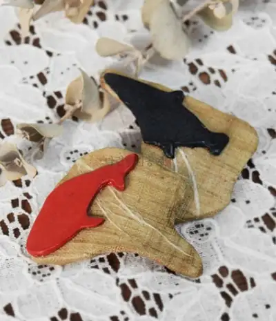 Rock Petroglyph Brooch