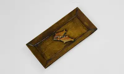 Rock Carving Handmade Hanji Tea Snack Plate