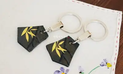 Ten-Ri Bamboo Forest Bamboo Gate Keyring