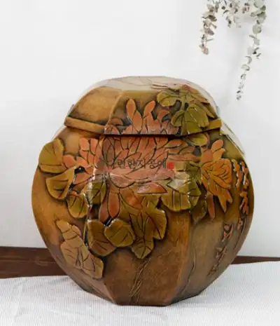 菊花模様 米びつ 40kg