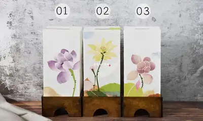 Lotus Hanji Lamp 3 Types