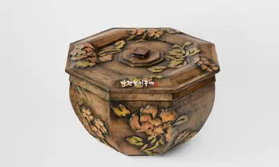 Peony Flower Jar Tea Ware Storage Container