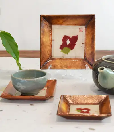Floral Patterned Teacup Coaster