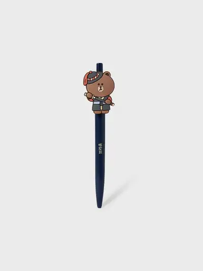 LINE Friends Brown Tourist Gel Pen