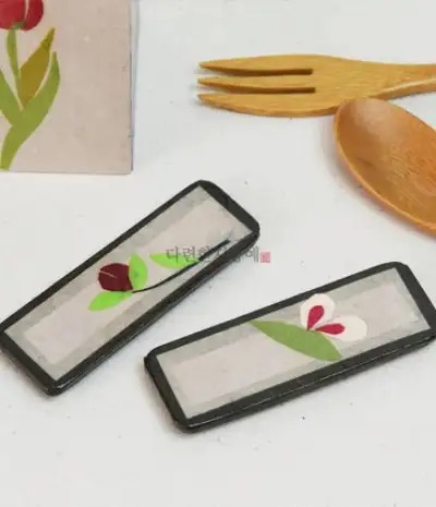 Hanji Flower Embroidery Spoon Rest