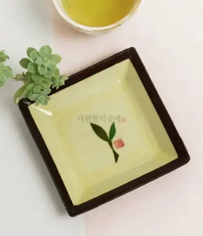 Green Tea Teacup Coaster