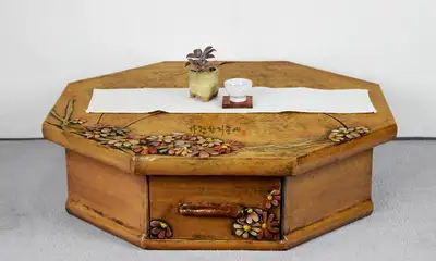 Chrysanthemum Octagonal Tea Chest