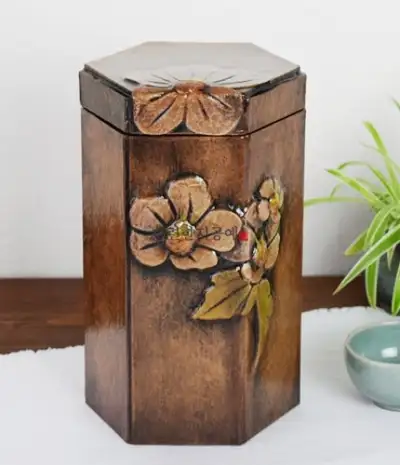 Wind Flower Tea Canister Large