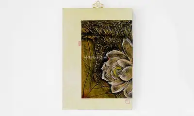 Lotus (蓮) 2 Hanji Artwork Frame