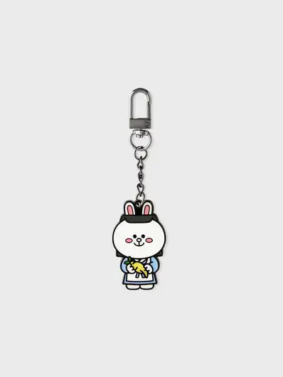Line Friends Cony Tourist Metal Keyring