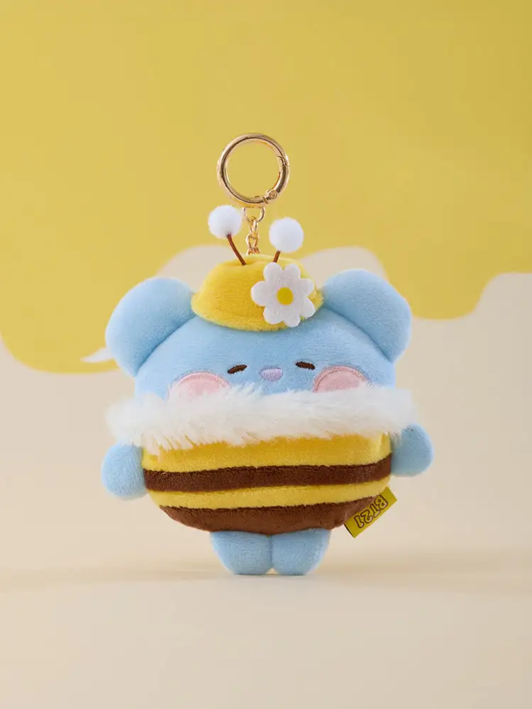 BT21 Moomin Honey Bee Plush Tape Measure Keyring — 2