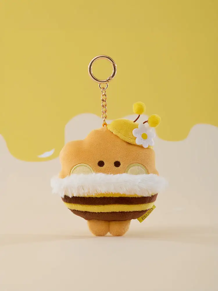 BT21 Moomin Honey Bee Plush Tape Measure Keyring — 4