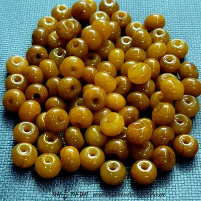Hanbok Accessory Yellow Jade - Colored (Ripe Olive Color)