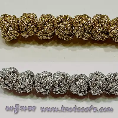 Hanbok Accessory Gold and Silver Thread Ring Set